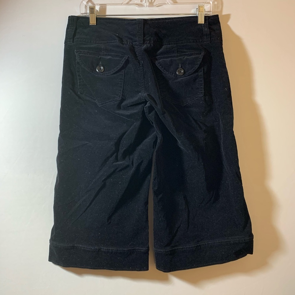 PLUGG Black Corduroy Gauchos Size 7 - Picture 2 of 7